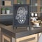 Flash Furniture Black Magnetic Table/Hanging Chalkboards, 10PK 10-HFKHD-GDIS-CRE8-722315-GG - alternate 1
